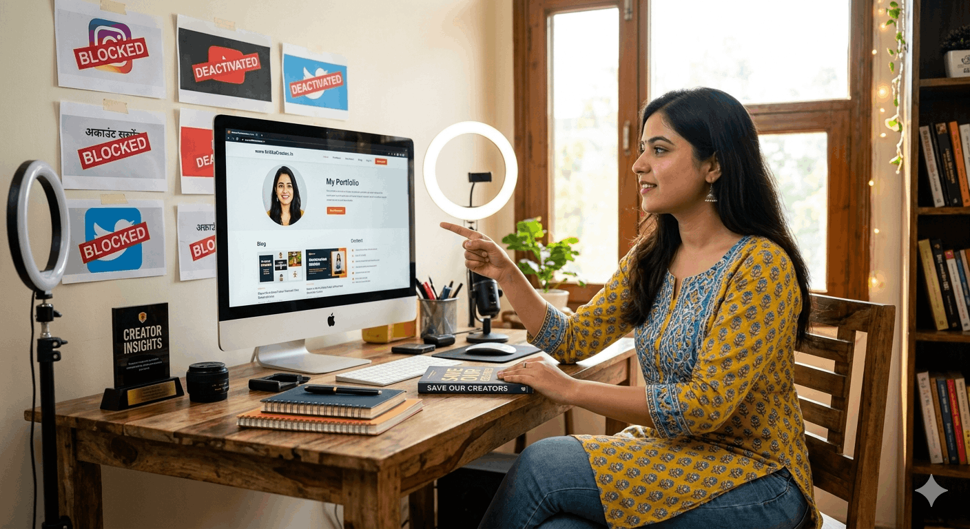 सोशल मीडिया के भरोसे न रहें! हर इन्फ्लुएंसर के लिए अपनी वेबसाइट होना क्यों जरूरी है?