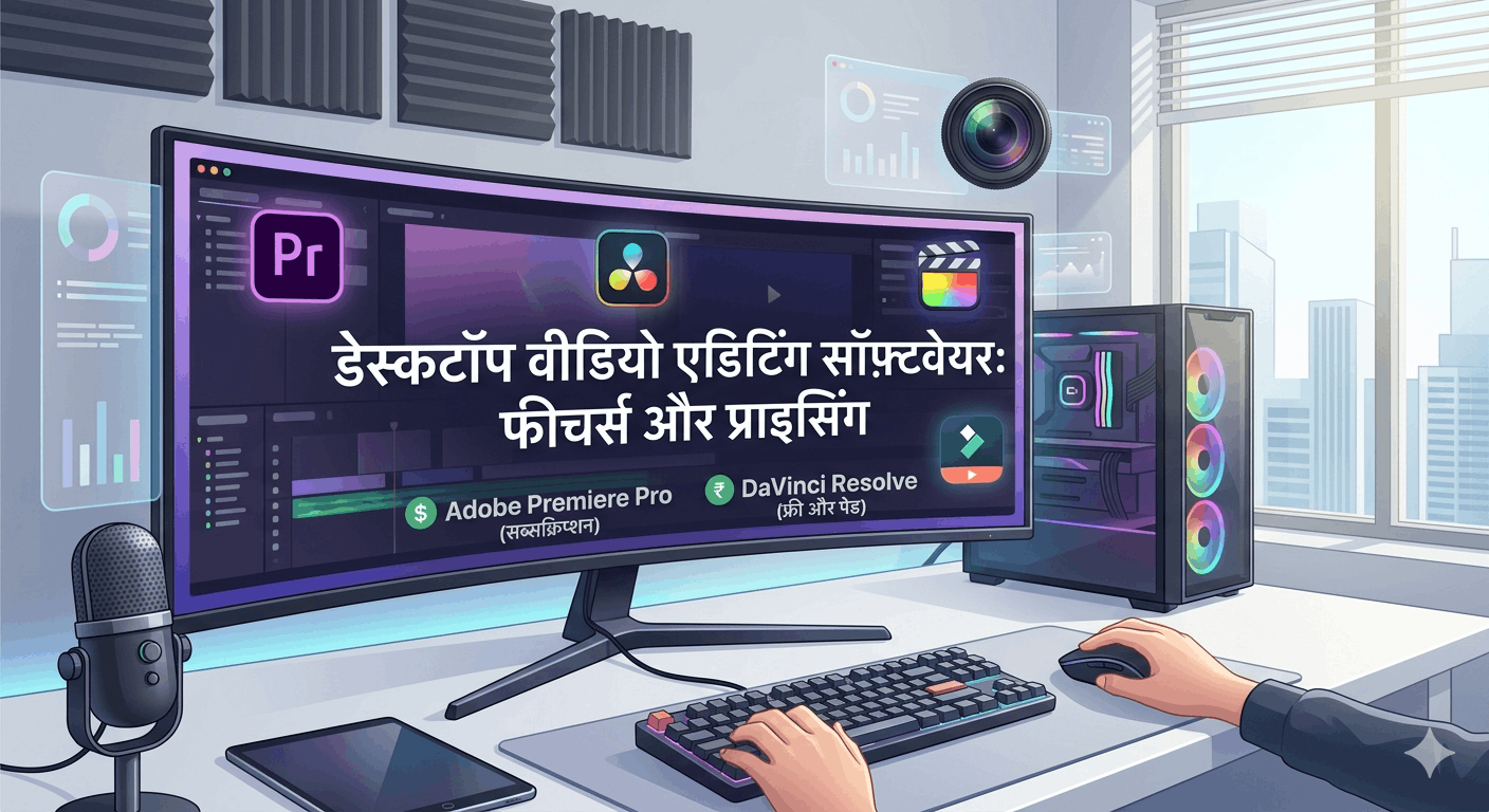 डेस्कटॉप के लिए सर्वश्रेष्ठ वीडियो एडिटिंग सॉफ़्टवेयर: फीचर्स और प्राइसिंग गाइड