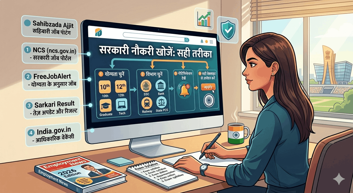 सरकारी नौकरी (Govt Jobs) खोजने का सही तरीका: 2026 की बेस्ट वेबसाइट्स और रणनीति
