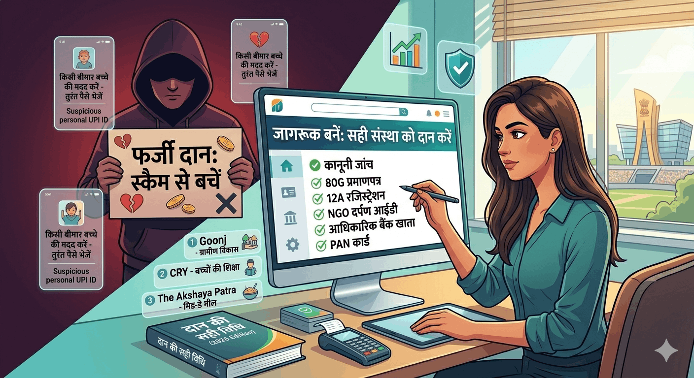 दान के नाम पर होने वाले स्कैम से कैसे बचें? सही और सुरक्षित डोनेशन के लिए पूरी गाइड