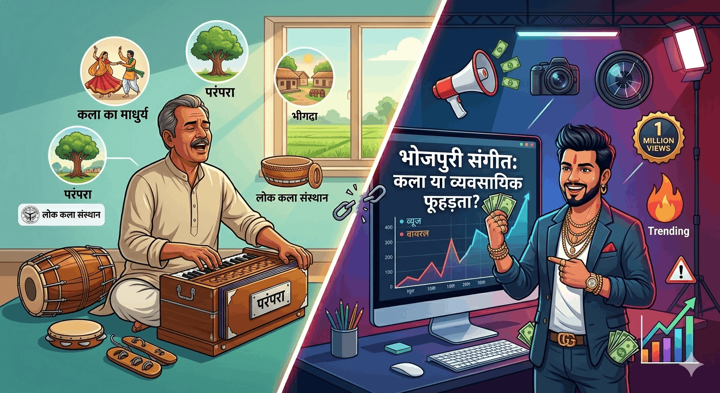 भोजपुरी गानों में बढ़ती अश्लीलता: कारण, समाज की पसंद और बच्चों पर इसके गहरे प्रभाव