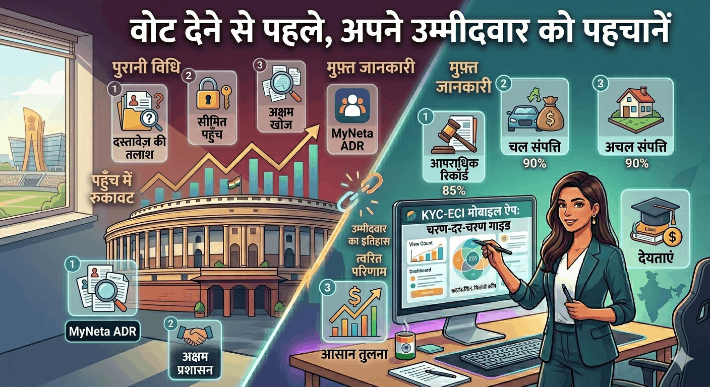 अपने उम्मीदवार को जानें: नेताजी का 'कच्चा चिट्ठा' ऑनलाइन कैसे निकालें?