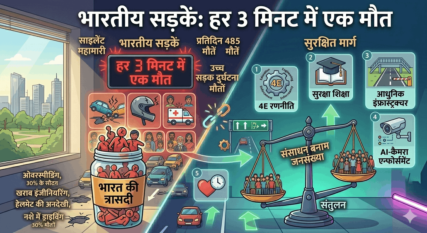 भारतीय सड़कों पर 'साइलेंट महामारी': हर दिन 485 मौतें—क्या हम कभी सुरक्षित महसूस करेंगे?