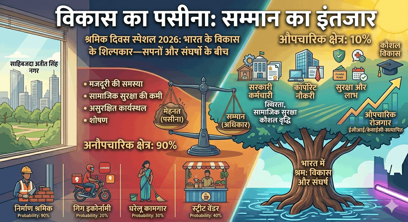 श्रमिक दिवस स्पेशल 2026: भारत के विकास के शिल्पकार—सपनों और संघर्षों के बीच