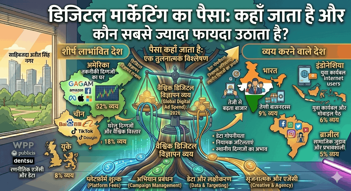 डिजिटल विज्ञापन: भारत का पैसा, विदेशी तकनीकी दिग्गजों की जेब में?