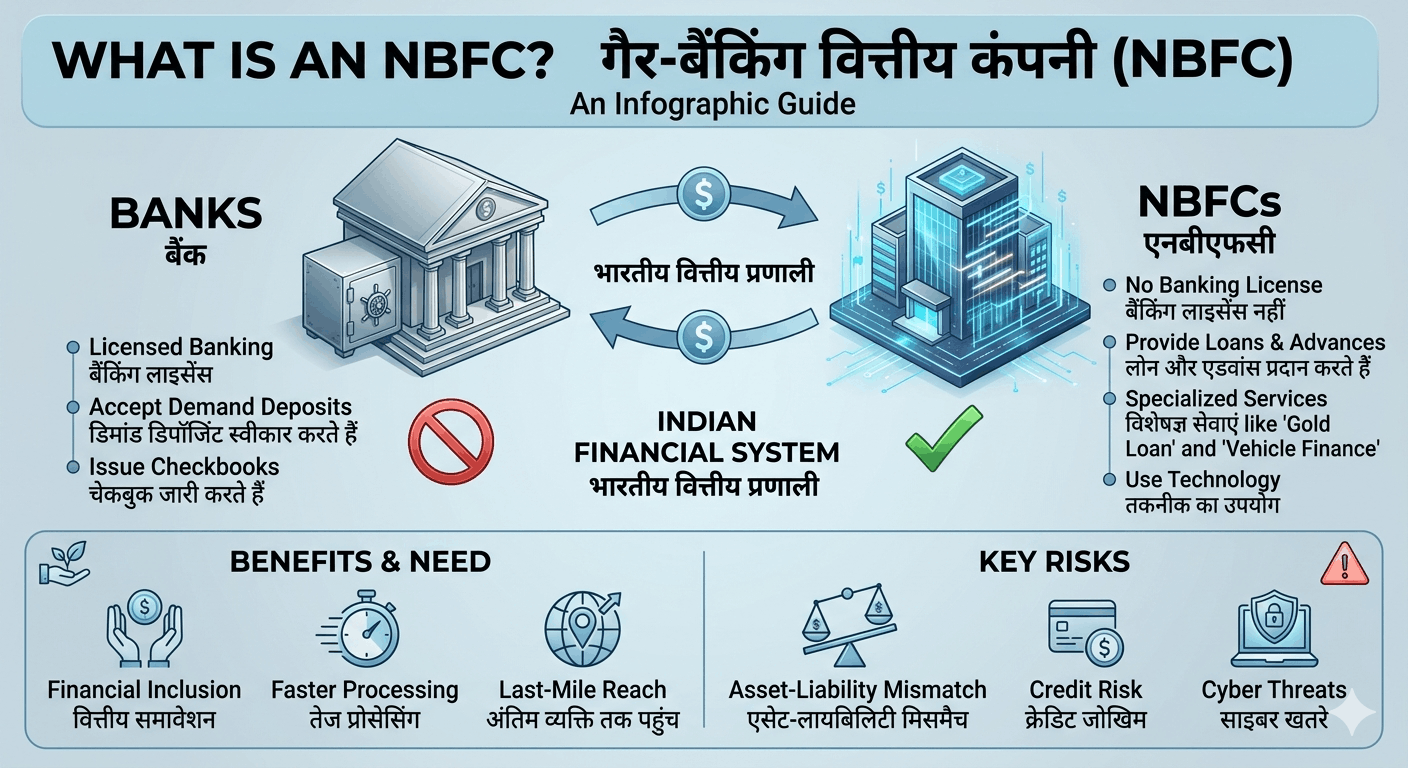 NBFC क्या हैं? बैंकों से कैसे अलग हैं और भारतीय अर्थव्यवस्था में इनका क्या रोल है?