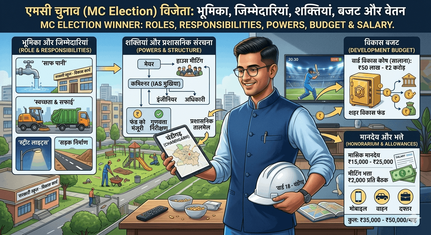 नगर निगम चुनाव: जीतने के बाद पार्षद के क्या काम होते हैं? जानिए सैलरी, पावर और बजट की पूरी जानकारी!
