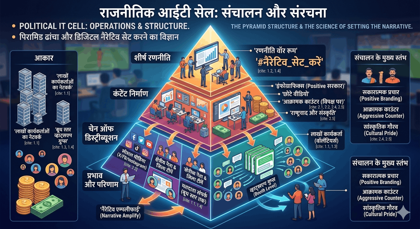 भाजपा आईटी सेल का पूरा सच: जानिए कितना बड़ा है इसका नेटवर्क और कैसे काम करता है यह डिजिटल सिस्टम?