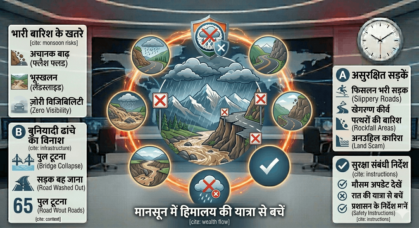 मानसून में हिमालय की यात्रा: खूबसूरती या खुदकुशी? जानिए क्यों इस मौसम में पहाड़ों से दूर रहना ही समझदारी है